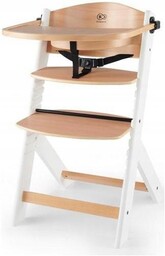Kinderkraft Krzesełko do karmienia Enock Wooden Białe nogi