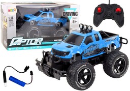 Auto terenowe RC 1:14 27MHz Niebieskie Na Pilota