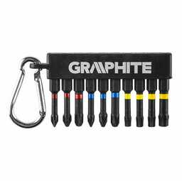 Graphite zestaw bitów udarowych 10szt.