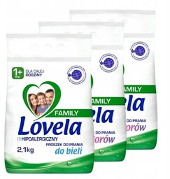 Lovela Family, Zestaw Hipoalergiczny Proszek Do Prania Bieli