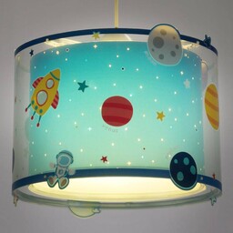 Dalber Dziecięca lampa wisząca Planet z motywem