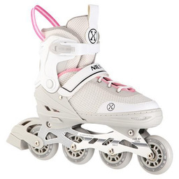 NILS EXTREME NH18188A 2w1 SZARO-RÓŻOWE ROZM.S(29-33) ŁYŻWOROLKI