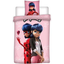 Różowa Pościel Biedronka Miraculous 140x200