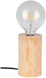 Lampa stołowa Trabo 1xE27 Max.25W Sosna Naturalna/Czarny Kabel