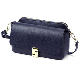 Skórzana elegancka damska listonoszka przez ramię