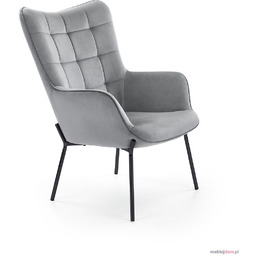 Fotel CASTEL Halmar Popielaty