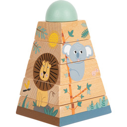 Układanka drewniana dla dzieci wieża na paliku Koala