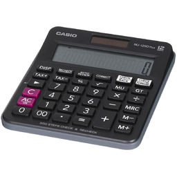KALKULATOR BIUROWY CASIO MJ-120D PLUS CZARNY, 12 CYFROWY
