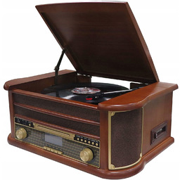 Gramofon z głośnikami Denver MRD-51 Odtwarzacz CD Kaset
