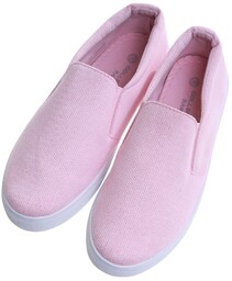 Wsuwane różowe trampki damskie slip on