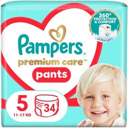 PAMPERS Pieluchomajtki Premium Care Pants 5 (34 szt.)