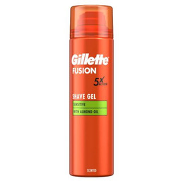 Gillette Fusion Żel do golenia z olejkiem migdałowym
