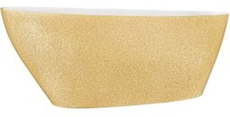 BESCO Wanna wolnostojąca GOYA GLAM 160x70 cm złota