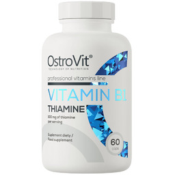 Suplement Diety, Ostrovit Witamina B1 Tiamina 60 Kapsułek