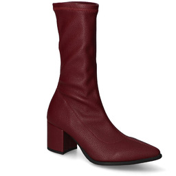 Botki Nicole 2908/117 Bordowe lico