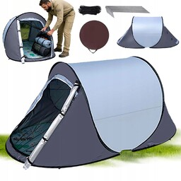 Namiot Turystyczny Samorozkładający 2 Osobowy Wodoodporny Uv Outdoor