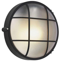 Lindby - Alisha Round Ścienna Lampa Ogrodowa Black