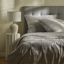 Pościel Żakardowa Linvara 160x200 cm w kratę