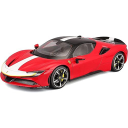 Burago- May Cheong GROUP-BBURAGO-1/18 Ferrari SIGNATURE-SF90 Stradale-Red-Pojazd dziecięcy