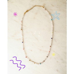 Pakamera Choker z labradorytu i kamieni