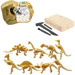 Czaszka Dinozaura Wykopaliska Archeolog 12 Szkieletów Zabawka