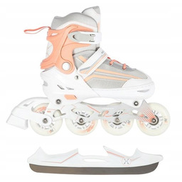 Rolki nils łyżworolki regulowane łyżwy 2w1 extreme r.M