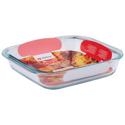 Szklane naczynie żaroodporne do pieczenia 25.5x23x5 cm 1.8l