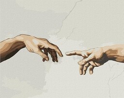IDEYKA Erschaffung von Adam - malowanie według liczb