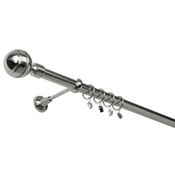 Karnisz pojedynczy 25 mm efekt stali I 160