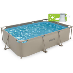 VirtuFit Basen stelażowy prostokątny 300x210 cm z pompą
