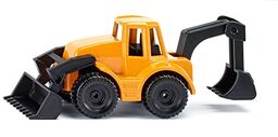 siku 1103, Backhoe Loader, Metal/Plastic, Yellow/Black, Movable parts