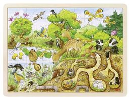 Natura - gdzie żyją zwierzęta, puzzle, goki