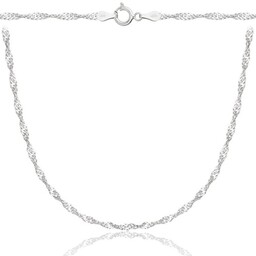Łańcuszek Srebrny Singapur 2,50 mm pr 925