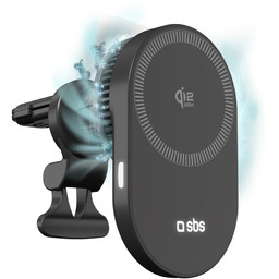 Uchwyt samochodowy z ładowarką bezprzewodową chłodzeniem do telefonu