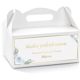 Personalizowane pudełka na ciasto komunijne - 6 szt.