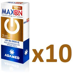 Zestaw 10x Maxon Forte 0,05g tabl powlekane, 2