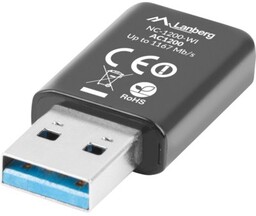 LANBERG Karta sieciowa NC-1200-WI USB-A, Zewnętrzna, 2.4 /