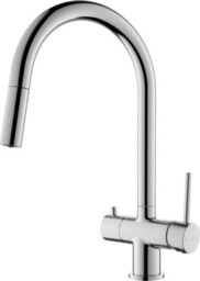 Blue Water Cyrus Chrom Trójdrożna bateria kuchenna