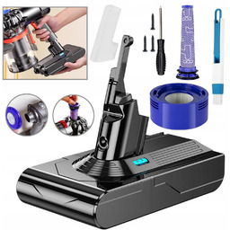Zastępczy Akumulator Baterii Dyson V8,BATERIA Zamienna, Filtr