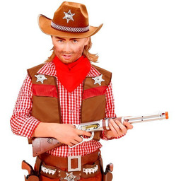 Kamizelka Małego Kowboja Brązowa-140