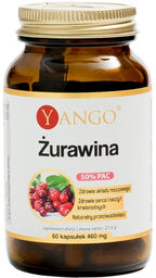Yango Żurawina 50% PAC, 60 kapsułek
