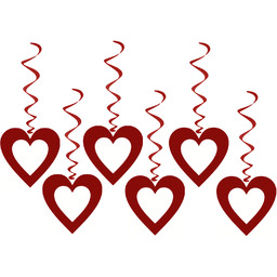 Świderki Serca perłowe na walentynki - 75 cm