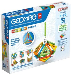 GEOMAG Klocki magnetyczne Supercolor Panel Recycled 52 elementy