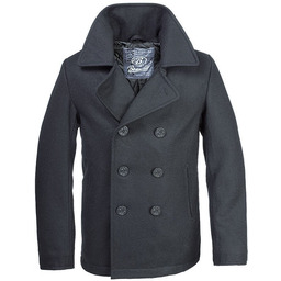 Brandit Płaszcz Pea Coat Czarny - XL