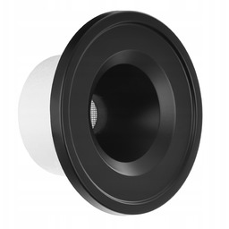 Kratka Wentylacyjna Autoaktywna Fi125 Czarna Ciepło oszczędzacz