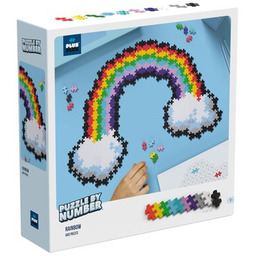 PLUS-PLUS Klocki plastikowe Puzzle by number Tęcza 014-3913