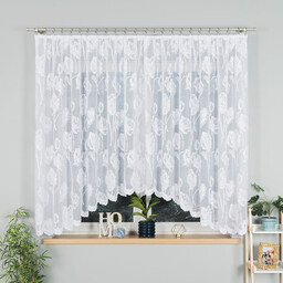 Markizeta Firana żakardowa gotowa 350x160 biała Sonia