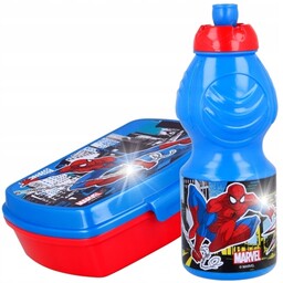 Spiderman Śniadaniówka Lunch Box Bidon 400ml