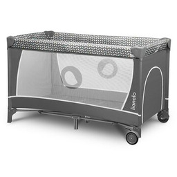 LIONELO Łóżeczko turystyczne Stefi Concrete Multicolor Szary