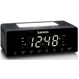 Radio-Budzik LENCO CR-540BK Radio Cyfrowe ALARM x2 LAMPA